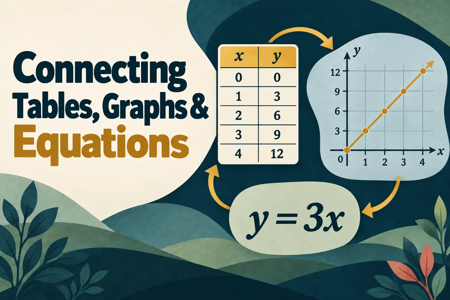 Connecting Tables, Graphs & Equations