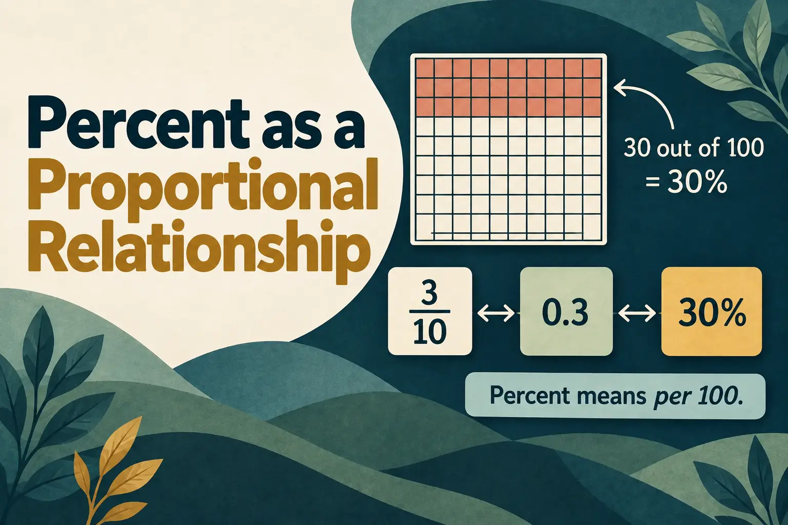 Percent as a Proportional Relationship