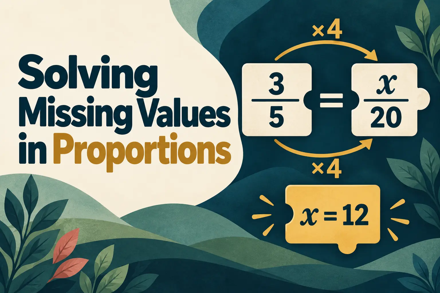 Solving Missing Values in Proportions